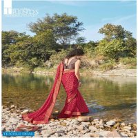 Subhash Jalpari Wholesale Pure Chinon Satin Designer Blouse Sarees