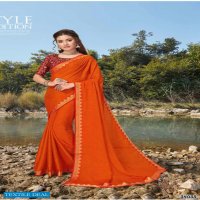 Subhash Jalpari Wholesale Pure Chinon Satin Designer Blouse Sarees