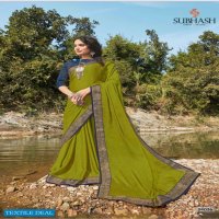Subhash Jalpari Wholesale Pure Chinon Satin Designer Blouse Sarees
