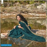 Subhash Jalpari Wholesale Pure Chinon Satin Designer Blouse Sarees