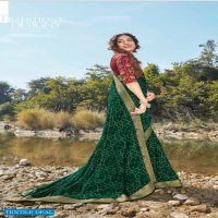 Subhash Jalpari Wholesale Pure Chinon Satin Designer Blouse Sarees