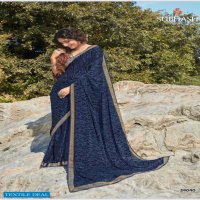 Subhash Jalpari Wholesale Pure Chinon Satin Designer Blouse Sarees