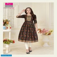 DIYA FASHION SAMORA VOL 1 NAIRA CUT KURTI STREACHABLE PANT SET