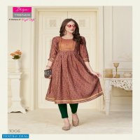 DIYA FASHION SAMORA VOL 1 NAIRA CUT KURTI STREACHABLE PANT SET