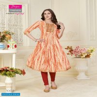 DIYA FASHION SAMORA VOL 1 NAIRA CUT KURTI STREACHABLE PANT SET