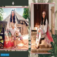 TANISHK M PRINTS MARIA B CAMBRIC EMBROIDERY PATCH WORK PAKISTANI DRESSES