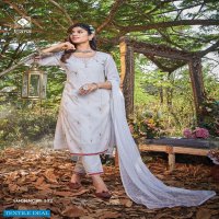 KIANA LUCKNOWI VOL 3 PURE COTTON TOP WITH BOTTOM AND DUPATTA SET