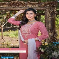 KIANA LUCKNOWI VOL 3 PURE COTTON TOP WITH BOTTOM AND DUPATTA SET