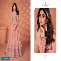 AASHIRWAD PRESENT KHAAS GEORGETTE FREE SIZE STITCH LONG PARTY WEAR WEDDING DRESSES