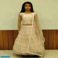 Alka Idika Wholesale Real Mirror Work Kids Lehengas
