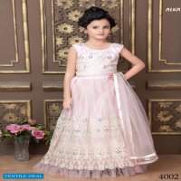 Alka Idika Wholesale Real Mirror Work Kids Lehengas