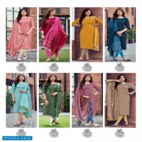 Parra Chunnri Vol-8 Wholesale Khatli Work Kurti With Dupatta