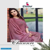 Parra Chunnri Vol-8 Wholesale Khatli Work Kurti With Dupatta