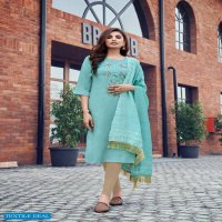 Parra Chunnri Vol-8 Wholesale Khatli Work Kurti With Dupatta