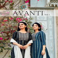 Aradhna Avanti Vol-1 Wholesale Readymade Kurti Pant And Dupatta