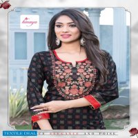 Hinaya Aishwarya Vol-7 Wholesale Reyon Fancy Long Kurtis