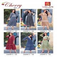 Valas Cherry Vol-5 Wholesale Anarkali Long Kurtis