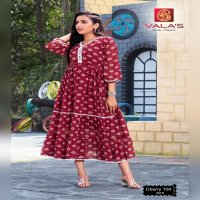 Valas Cherry Vol-5 Wholesale Anarkali Long Kurtis