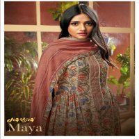 Jay Vijay Maya Wholesale Pure Moga Silk Lace Work Salwar Suits