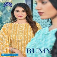 Radha Rumy Vol-4 Wholesale Cotton Print With Neck Patti Dress Material