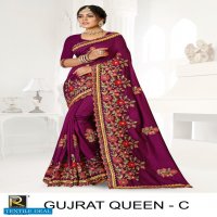 Ronisha Gujrat Queen Wholesale Embroidered Sarees