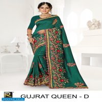 Ronisha Gujrat Queen Wholesale Embroidered Sarees