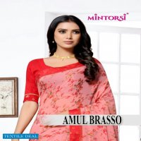 Mintorsi Amul Brasso Wholesale Casual Indian Sarees