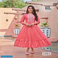 Blue Hill Colors Wholesale 14 Kg Reyon Long Kurtis