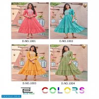 Blue Hill Colors Wholesale 14 Kg Reyon Long Kurtis