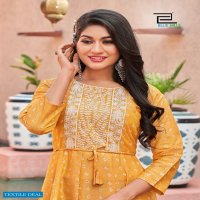 Blue Hill Colors Wholesale 14 Kg Reyon Long Kurtis