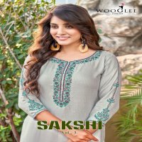 Wooglee Sakshi Vol-3 Wholesale 14 Kg Reyon Long Kurti Catalogs