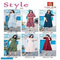 Valas Style Vol-2 Wholesale Anarkali Long Kurti Catalogs