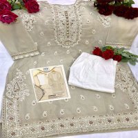 MUSHQ PRESENT R 101 COLOURS GEORGETTE EMBROIDERY PAKISTANI READYMADE KURTI WITH PANT