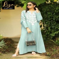LIZA 1004 GEORGETTE LONG PAKISTANI KURTI WITH PANT COLLECTION