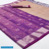 RAJTEX KYRAA ORGANZA HANDLOOM WEAVING ORGANZA SARIS WHOLESALE SUPPLIER IN SURAT