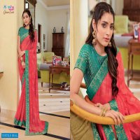 Vipul Green Card Wholesale Casual Ethnic Sarees