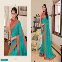 Vipul Green Card Wholesale Casual Ethnic Sarees