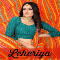 Stylewell Leheriya Wholesale Leheriya Print On Georgette Sarees