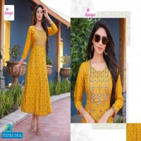 Hinaya Aaina Vol-3 Wholesale 14 Kg Reyon Slub Kurtis