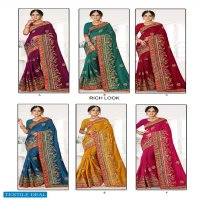Ronisha Rich Look Wholesale Vichitra Silk With Work Sarees