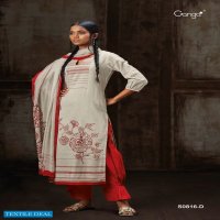Ganga Mahonia S0816 Wholesale Premium Cotton Linen Printed Work Suits