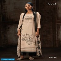 Ganga Mahonia S0816 Wholesale Premium Cotton Linen Printed Work Suits