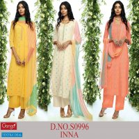 Ganga Inna S0996 Wholesale Premium Cotton Hand Work Salwar Suits
