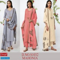 Ganga Mahonia S1032 Wholesale Premium Woven Embroidery Salwar Suits