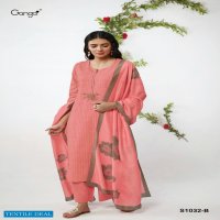 Ganga Mahonia S1032 Wholesale Premium Woven Embroidery Salwar Suits
