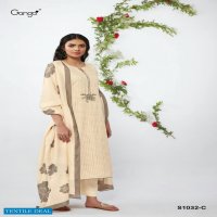 Ganga Mahonia S1032 Wholesale Premium Woven Embroidery Salwar Suits