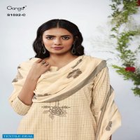 Ganga Mahonia S1032 Wholesale Premium Woven Embroidery Salwar Suits