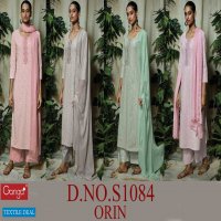Ganga Orin S1084 Wholesale Premium Cotton Work Salwar Suits