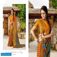 Hrishi Shimona Wholesale 40 40 Chiffon Indian Sarees
