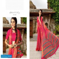 Hrishi Shimona Wholesale 40 40 Chiffon Indian Sarees